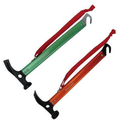 China Aluminum Tent Peg Hammer Stake Remover Mallet Heavy Duty Camping Stake Forged Steel Aluminum Handle for sale