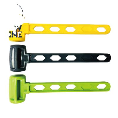 China PP Tent Stake Peg Hammer Plastic Mallet Double-Headed With Puller Hole for sale