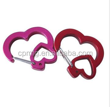 China Aluminum Make Your Own Logo Key Chain Parts, Wholesale Custom Big Rubit Heart Dog Clips Key Chain Souvenir Key Chain 1607289 for sale