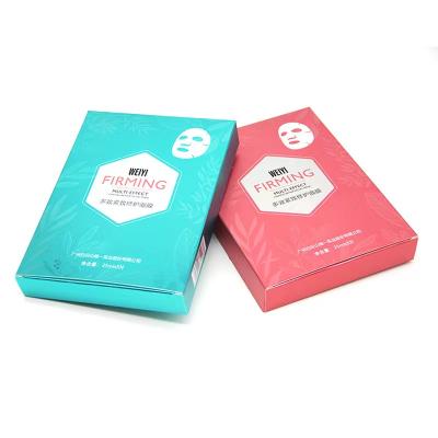 China Recycled Materials Customized Skin Care Beauty Cream Facial Mask Cosmetic Packaging Box Paper Supplier for sale