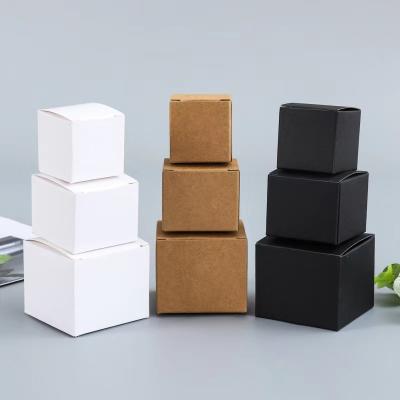 China Custom Recycled LOGO Cosmetic Paper Box Packaging Materials Packaging For Lady Skin Care Creams Baby Cream Black White Color for sale