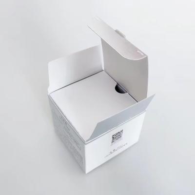 China Luxury Recycled Materials Custom Cardboard White Paper Box For Skin Care Cosmetics Packaging Box Eco-Friendly Packaging Facial Cream Box for sale