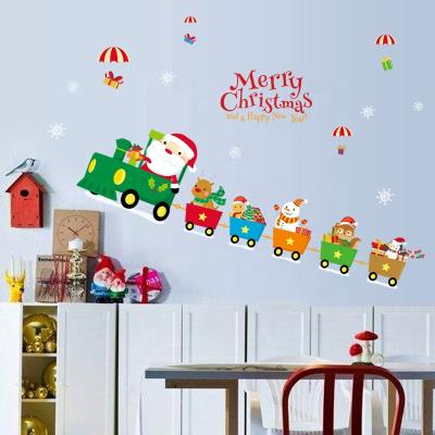 China Safe Wholesale Ornaments For Kids Room Decorations Christmas Creative Removable Sticker With Logo Wall Sticker Sheet for sale