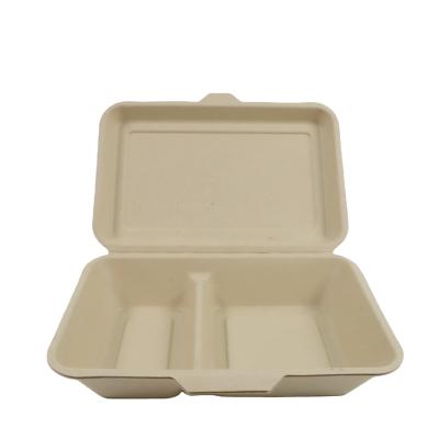 China 2021 New Long Lifespan Disposable Meal Food Packaging Box Biodegradable Fast Food Container Biodegradable Paper Boxes for sale