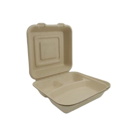 China Disposable Degradable Best Wide Range Of Uses Separate Disposable Meal Box Disposable Paper Meal Boxes for sale