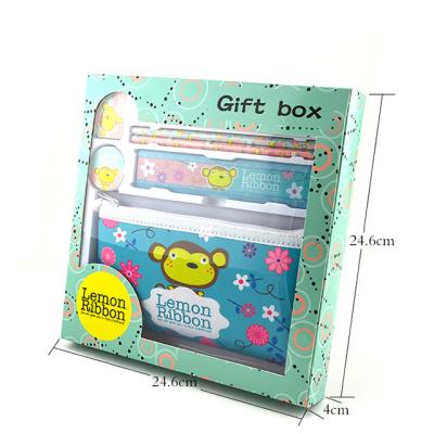 China back to school design high quality gift box stationery set for kids HT8105 for sale