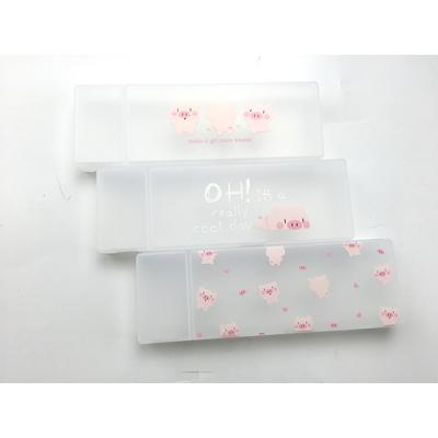 China Cheap Gift OEM Promotion Transparent Pencil Case for sale