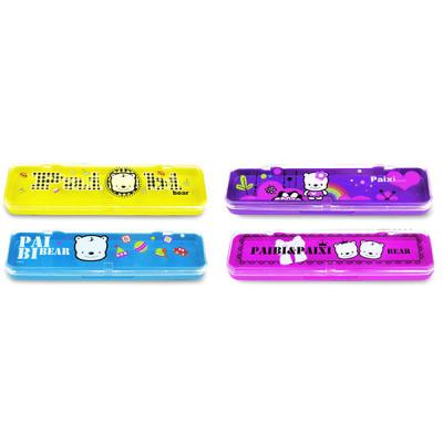 China Schools & Hot Selling High Quality Plastic Desks Pencil Case For Kids for sale