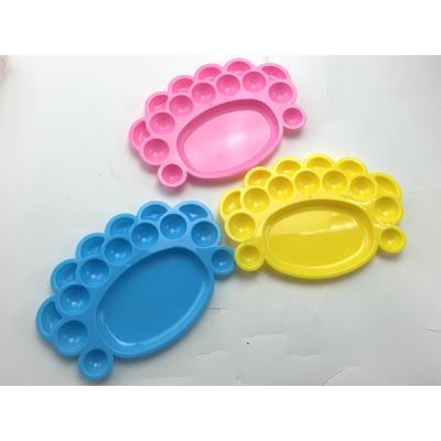 China Plastic Watercolor Palette Drawing Plastic Color Palette For Kids Painting for sale