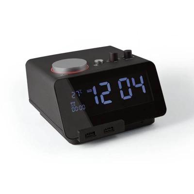 China Charger Radio Alarm Clock Speaker Radio Speaker System Dual USB Charger for sale