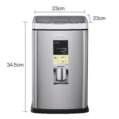 China 2022 9L Touchless Sensor Trash Can Stainless Steel Trash Can Sensored Sustainable Automatic Trash Can for sale