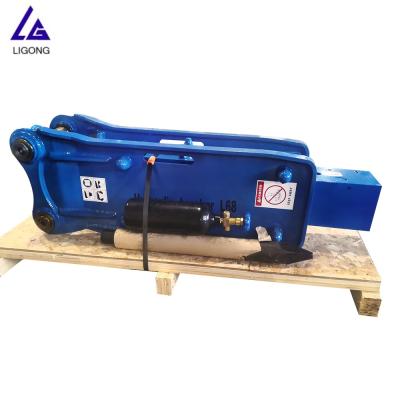 China Construction Material Shops Best Quality Hydraulic Hammer 68-75 mm Box Rock Breaker Hydraulic Breaker Excavator for sale