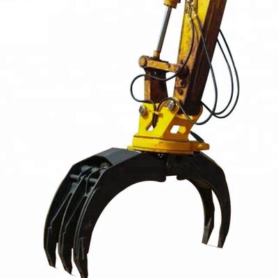 China energy & Mining Hydraulic Rotating Grapple Light Material Type Hydraulic Excavator Grapple For EX80U Excavator for sale