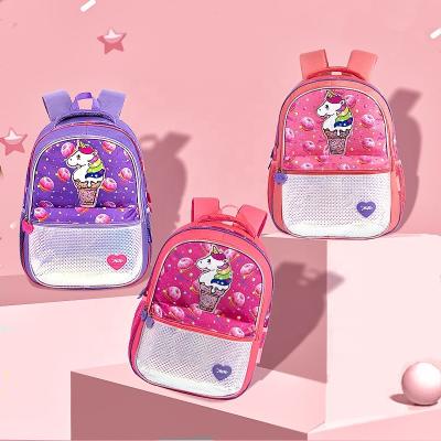 China New Waterproof Cartoon Unicorn Primary School Student Girls Backpack Bag Animal Kids Backpack for sale