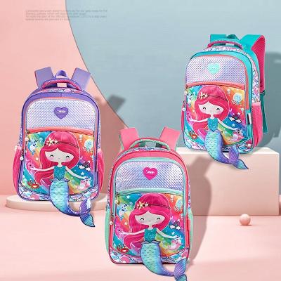 China New Waterproof Sequin 3D Mermaid Mermaid Kids School Bag Girls Backpack Kids Backpack for sale