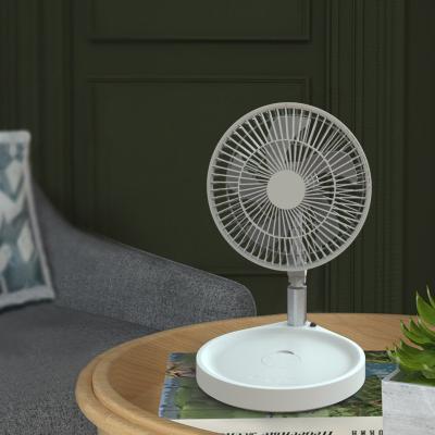 China Portable Folding Fan USB Hand Held Stand Pedestal Fan Collapsible Standing Fan for sale