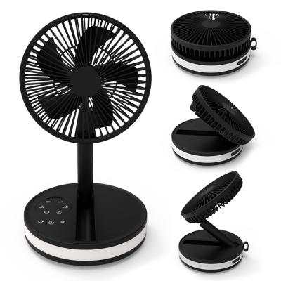 China Customized Outdoor Radio Foldable Charging USB Foldable Wireless Mini Stand Desktop DC Fan for sale