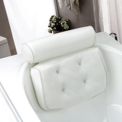 China Sustainable 3D Mesh Massage Bath Pillow , Machine Washable Bath Pillow for sale