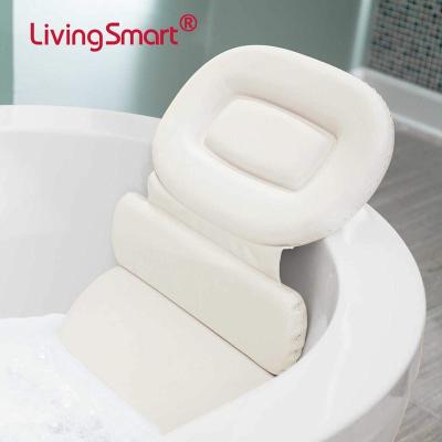 China Sustainable Luxury PU Tub Pillows With Sucthion Cups for sale