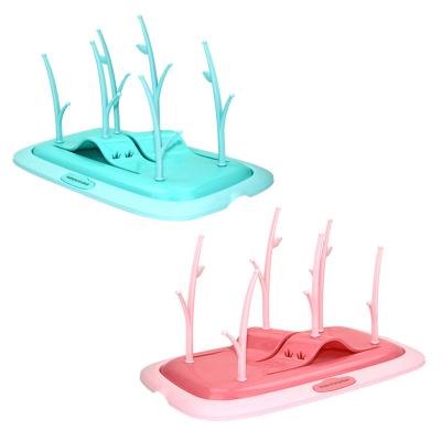 China Low MOQ Space Saving BPA Free Baby Care Accessories Tree Type Baby Bottle Drying Rack for sale