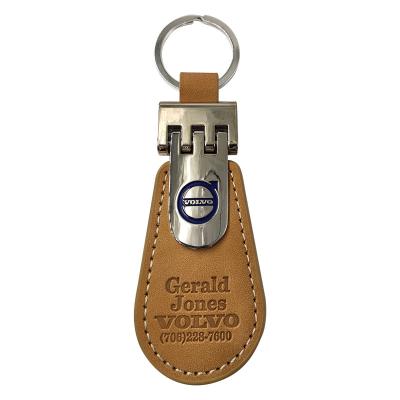 China High Quality Custom Size Custom Pu Leather Metal Key Chain Key Ring Decoration Wholesale Manufacturer for sale