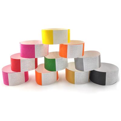 China Waterproof Tyvek Paper Wristbands For Guests Wristband Paper Wristband for sale