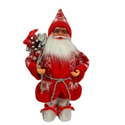 China Fabric Piece +PVC Lovely Christmas Santa Claus Home Decoration Ornaments for sale