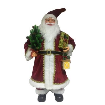 China Fabric Piece +PVC Santa Claus Holiday Gift Christmas Elves 2022 Dolls Ornaments Christmas Decoration for sale