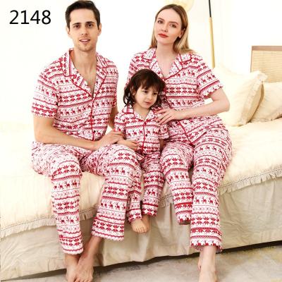 China Family Euramerican Breathable Printed Pajamas Set Baby Boy Girls Women Men Christmas Family Suit for sale