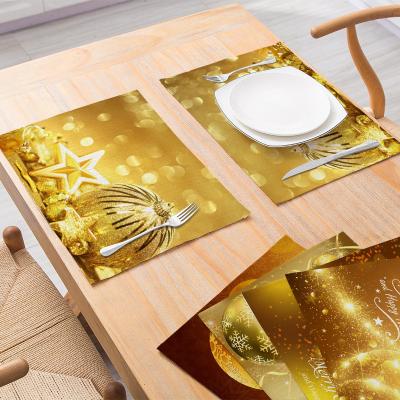 China 2022 Modernist Home Christmas Cloth Table Mat Kitchen Supplies Viable for sale