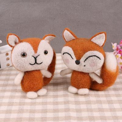 China Maker Smile Fox Craft Felt Direct Decorations Felt Christmas Decor for sale