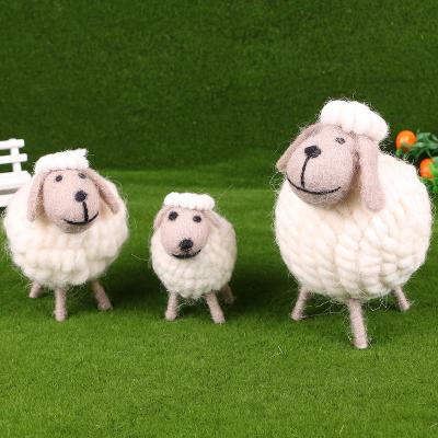 China Creative Home Felt Photography Props Crafts Lovely Sheep Ornaments for sale