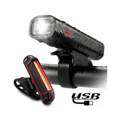 China Night Riding Waterproof Mountain Bike 18650 USB Rechargeable Handle Front Headlight Set Accessories Bicycle Led Fog Lights For Bike for sale