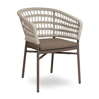 China Weather Outdoor Furniture Wholesale outdoor garden one-seated  single sofa rattan wicker with aluminum frame waterproof for courtyard for sale