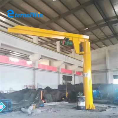 China 3-ton Capacity Steel Jib Crane With Electric Hoist And Customizable Lift Height for sale