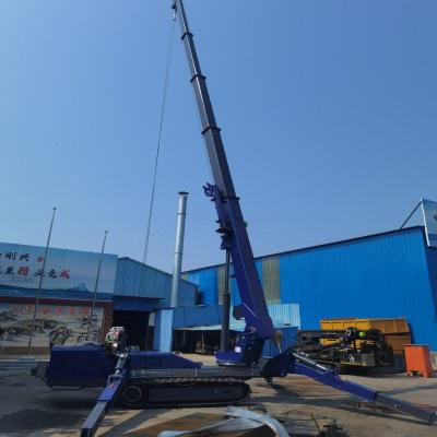 China Guindastes elétricos de Crane Hydraulic Telescopic Outrigger Small do modilhão de borracha da esteira rolante para o espaço estreito à venda