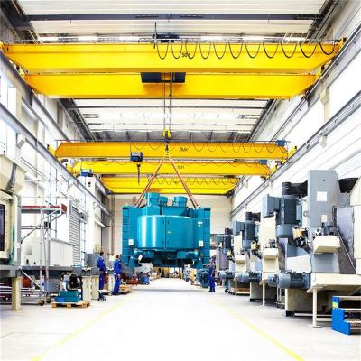 China QD Type Overhead Crane Machine 50t Double Girder Bridge Crane For Steel Work for sale