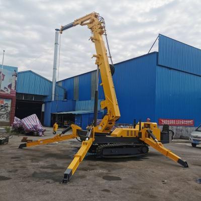 China 5 Ton 16.8m Spider Aerial Lift Narrow Space Heavy Lifting Crane Spider With Basket Te koop