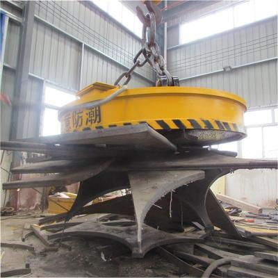 China Chuck Excavator Crane Lifting Magnet electromágnetico eléctrico circular grande 700m m 800m m en venta