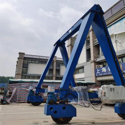 China 10 Ton Lift Crane Machine Single Girder Rubber Tyre Gantry Crane Te koop