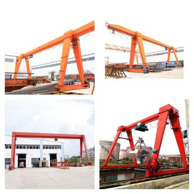 China Remote Control 10 Ton Gantry Crane Lightweight Single Girder Crane With Electric Hoist for sale