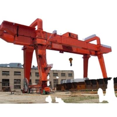 China European Boat Marble Lifting Truss Bridge Crane Double Girder Gantry 32T 50T Te koop