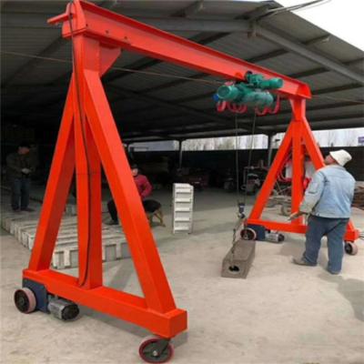 China Warehouse Hydraulic Light Portable Gantry Crane 500kg Aluminum Gantry Lifting Equipment zu verkaufen