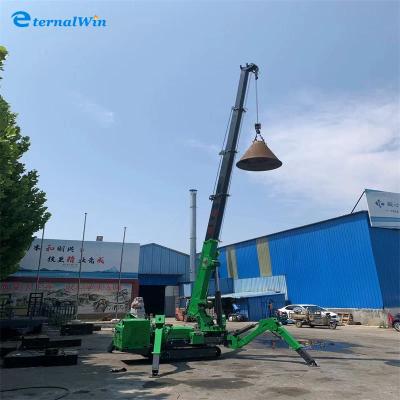 China 3 Ton Telescopic Spider Crane For Construction And Industrial Applications for sale