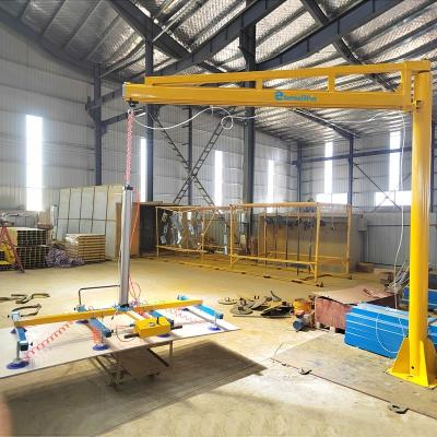 China Light Type Workshop  Floor Mounted Free-Standing Pillar Portable Jib Crane for sale