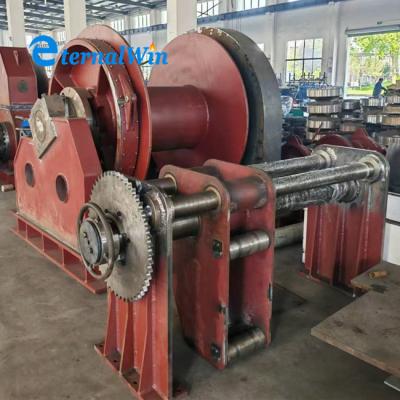 China Customized Heavy Duty 60ton Marine Ship Wire Rope Electric Winch For Shipyard Slipway for sale