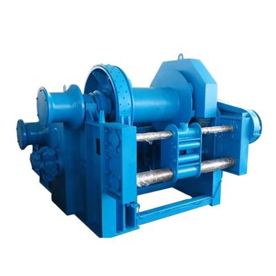 China Metal Steel Marine Hydraulic Winch Standard Hydraulic Station Powered 1-75ton Capacity For Heavy Duty Marine for sale