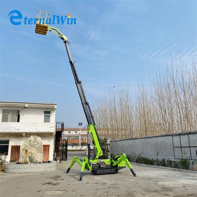 China AC Electricity 12m 240kg Crawler Spider Man Lift Acionado por motor a diesel à venda