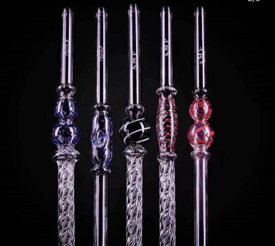 China Excellent Smooking Shisha Hand Water Pipe Hookah Accessories Glass Material Shisha Glass Pipes Knocker Glass Pipe for sale