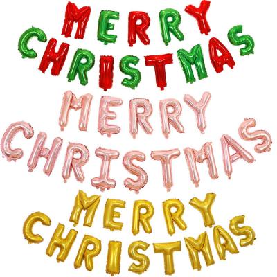 China Decoration Decoration Merry Christmas Ornaments Letter Balloon for Festival Decoration with Cheap Price for sale